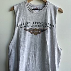 Harley Davidson Motorcycles Life Begins When You Get One T-Shirt